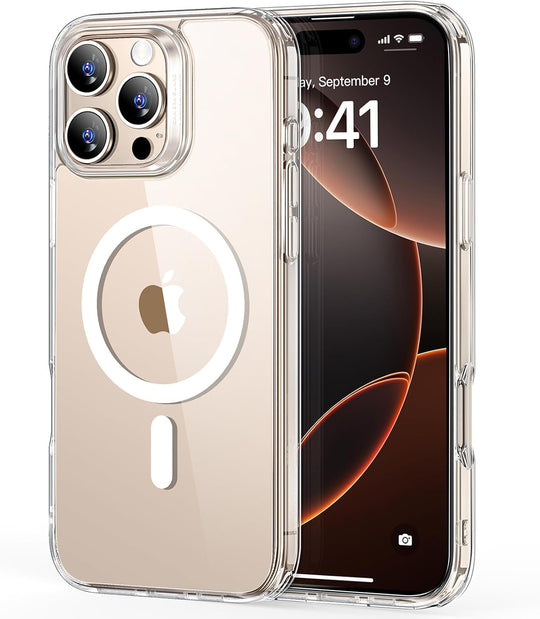 iPhone 16 Pro/Max Case Clear, Compatible with MagSafe