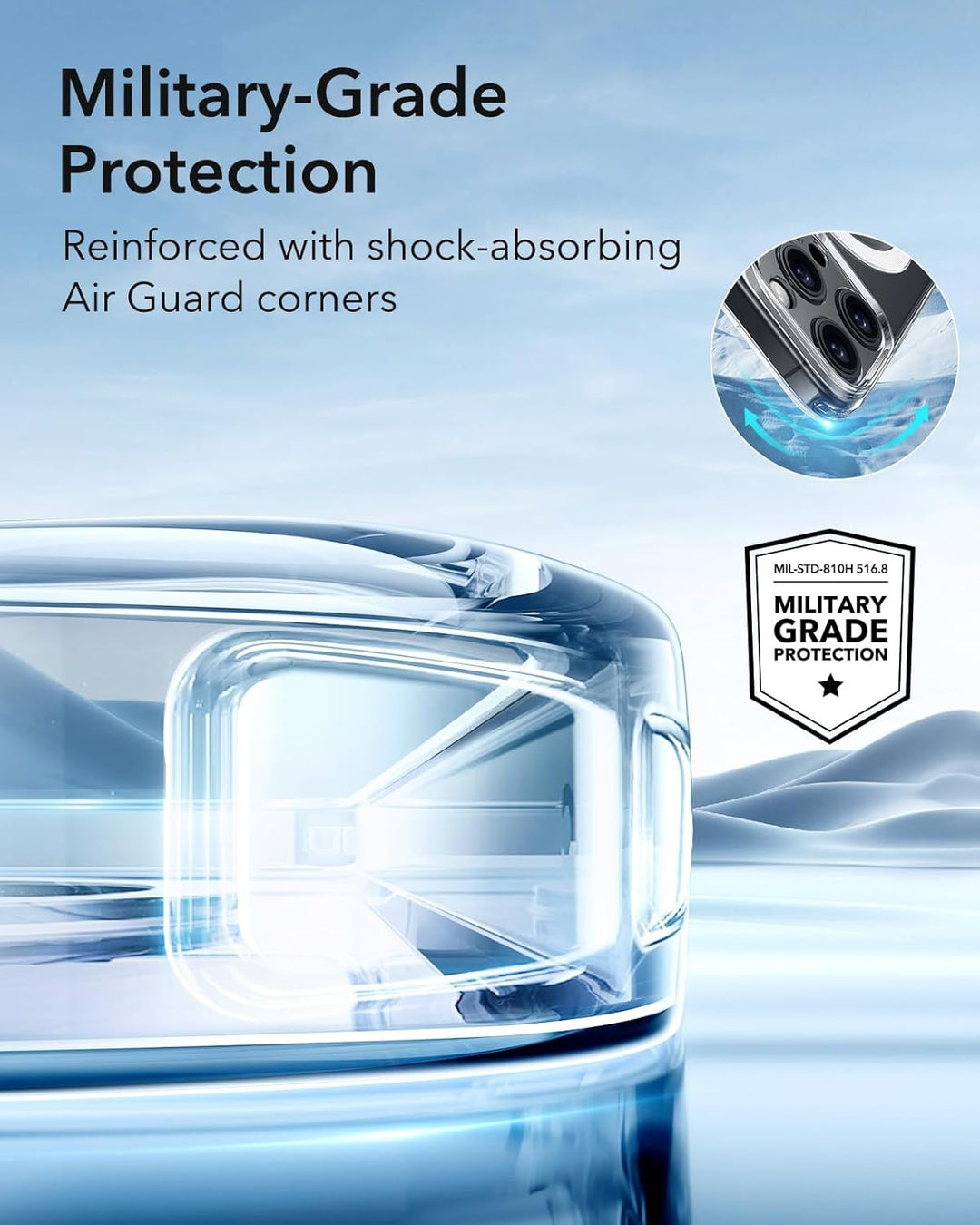iPhone 16 Pro/Max Case Clear, Compatible with MagSafe