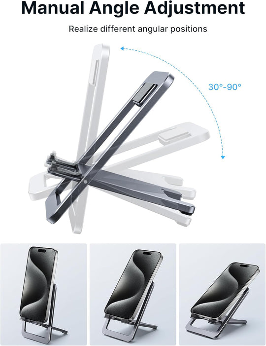 Adjustable Foldable Aluminum Phone/Tablet Stand