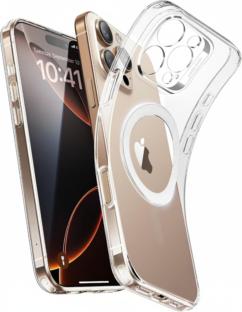 iPhone 16 Pro/Max Case Clear, Compatible with MagSafe